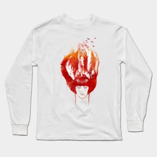 Burning Forest Long Sleeve T-Shirt